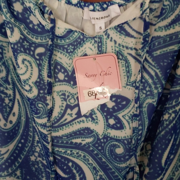 NEW Livaceous Summer Pheasant Blouse - Picture 2 of 5